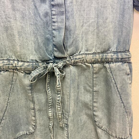 Velvet Heart Light Wash Denim Romper – Size XS - Picture 5 of 7